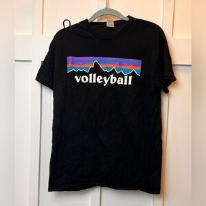 Women Volleyball Mountain Patagonia Style Tshirt Tournament Travel School Medium